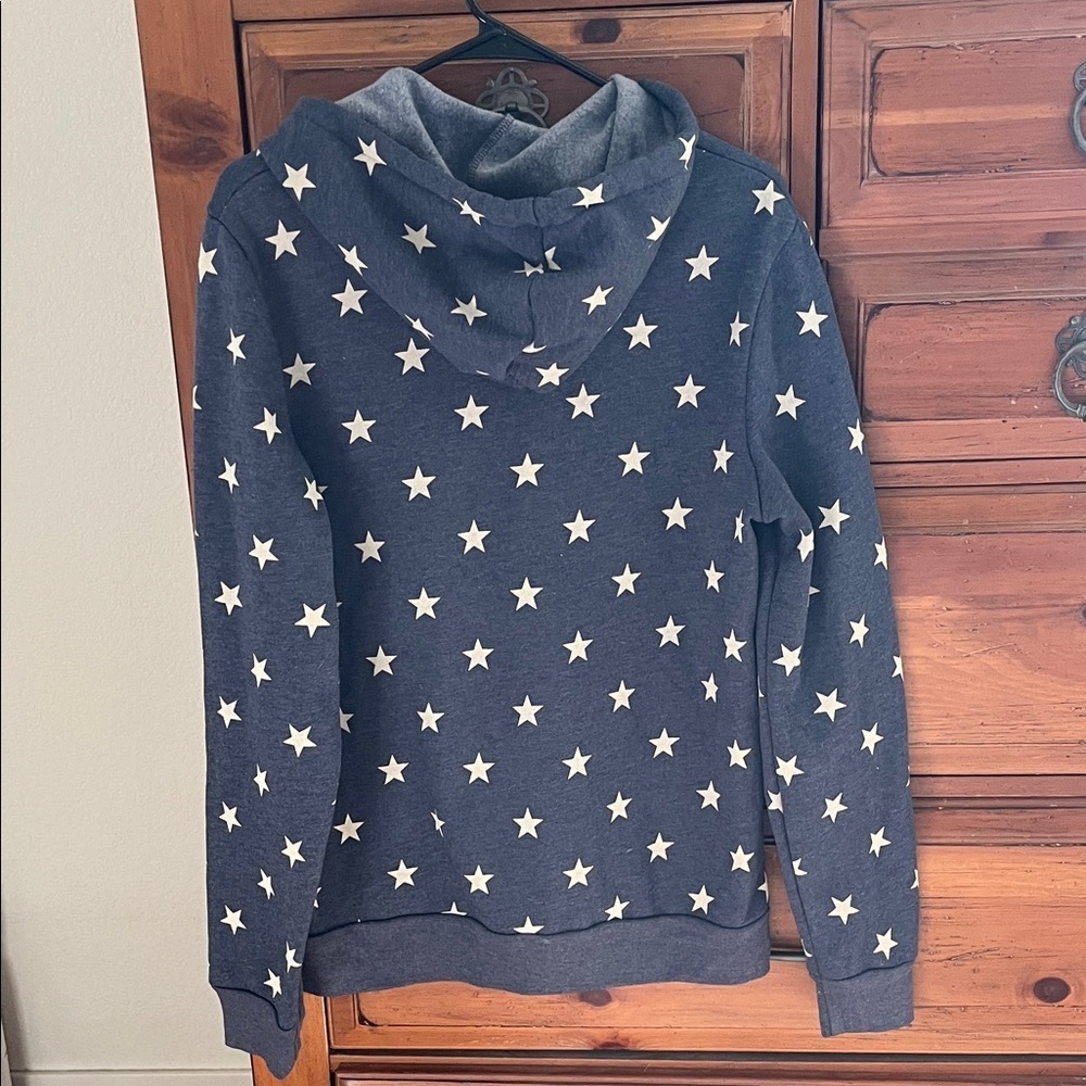 Alternative Star Pattern Hoodie - Dark Blue and White Size XL NWOT - Picture 5 of 8